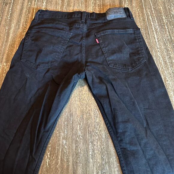 Men’s Levi’s 527 Slim Bootcut Denim Jeans Wide Leg Flare Black, 32W x 29L - Picture 7 of 12